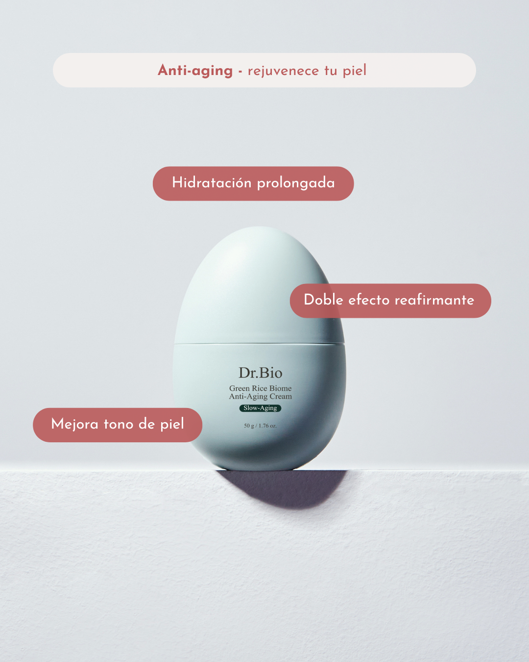 Dr. Bio Green Rice Biome Anti-Aging Cream | Crema Firmeza Coreana | 50g